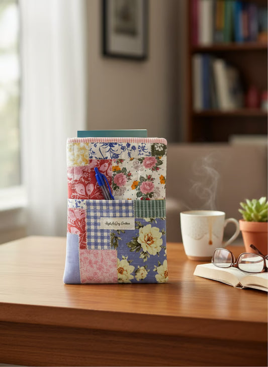 Quilted Book/Kindle Sleeve - Florine