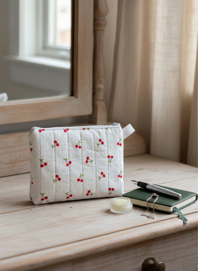 Quilted Phone Wallet - Handmade "Mady"
