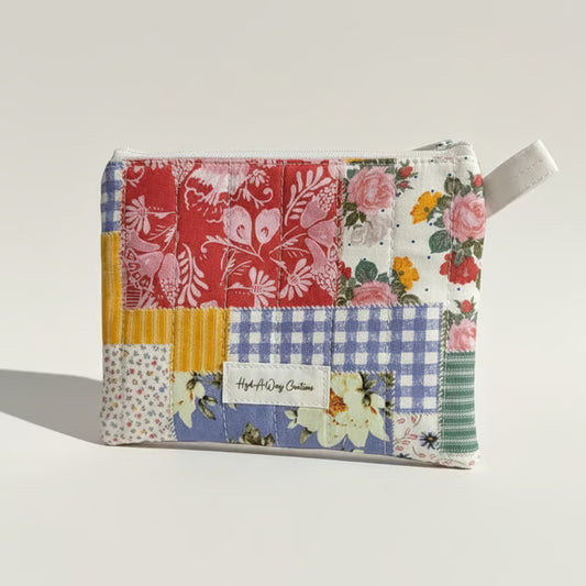 Quilted Phone Wallet - Handmade "Florine"